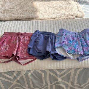 All in Motion Kids Athletic Shorts - Pink, Blue, Purple